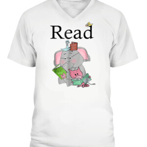 Teacher Library Read Book Club Piggie Elephant Pigeons T Shirt
