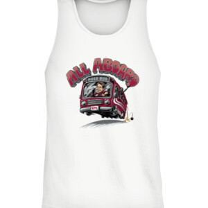 ALL ABOARD MUSS BUS SHIRT Eric Musselman, Arkansas Razorbacks CATT white front.jpg