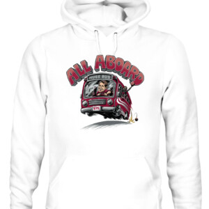 ALL ABOARD MUSS BUS SHIRT Eric Musselman, Arkansas Razorbacks CAUH white front.jpg
