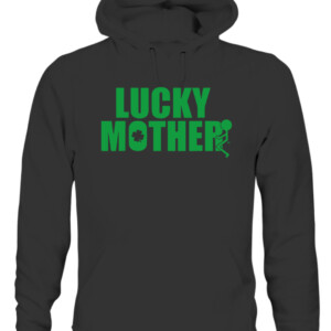 Grunt Style Lucky Mother T Shirt st patrick day CAUH black front.jpg