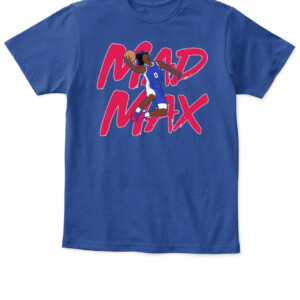MAD MAX SHIRT Tyrese Maxey, Philadelphia 76ers APKT royal front.jpg