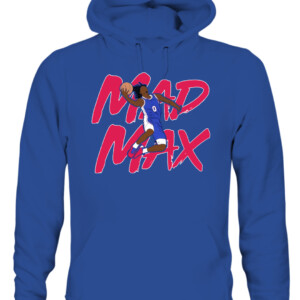 MAD MAX SHIRT Tyrese Maxey, Philadelphia 76ers CAUH royal front.jpg