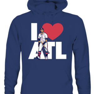I LOVE ATLANTA SHIRT Eddie Rosario, Atlanta Braves CAUH navy front.jpg
