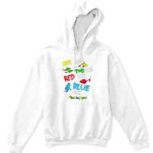 Reading Teacher Squad One Two Red Blue Fish Funny T Shirt