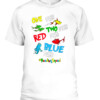 Reading Teacher Squad One Two Red Blue Fish Funny T Shirt CABT white front.jpg