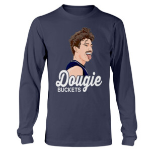 DOUGIE BUCKETS SHIRT Doug Edert, Saint Peter's Peacocks Longsleeve
