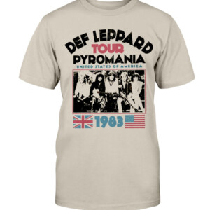 Def Leppard Pyromania USA Tour 1983 T Shirt