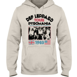 Def Leppard Pyromania USA Tour 1983 T Shirt Hoddie