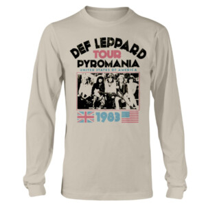 Def Leppard Pyromania USA Tour 1983 T Shirt Longsleeve
