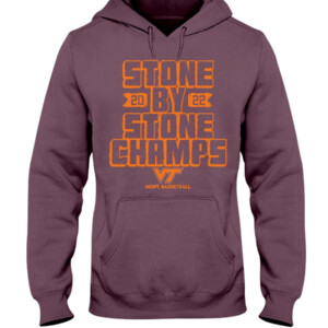 STONE BY STONE CHAMPS SHIRT ACC Champs, Virginia Tech Hokies men's basketball Hoddie
