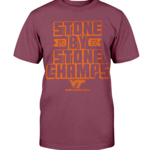 STONE BY STONE CHAMPS SHIRT ACC Champs, Virginia Tech Hokies men's basketball Shirt