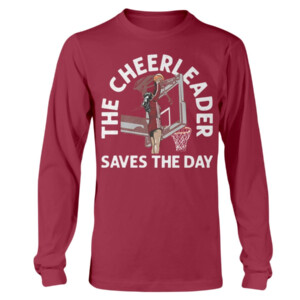 THE CHEERLEADER SAVES THE DAY SHIRT CASSIDY CERNY, IU cheerleader, Indiana Hoosiers Longsleeve