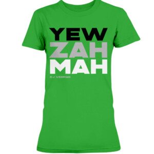 YEW ZAH MAH 2022 SHIRT C. J. Uzomah, New York Jets 1