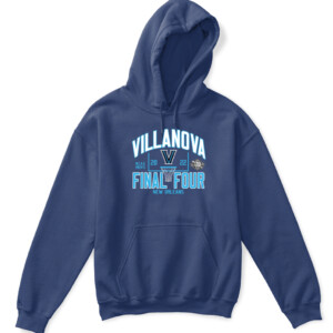 Villanova FINAL FOUR SHIRT Villanova Wildcats 2022 NCAA Men's Basketball Tournament March Madness Final Four APKH navy front.jpg