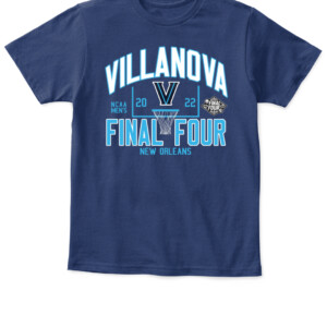 Villanova FINAL FOUR SHIRT Villanova Wildcats 2022 NCAA Men's Basketball Tournament March Madness Final Four APKT navy front.jpg
