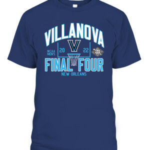 Villanova FINAL FOUR SHIRT Villanova Wildcats 2022 NCAA Men's Basketball Tournament March Madness Final Four CABT navy front.jpg