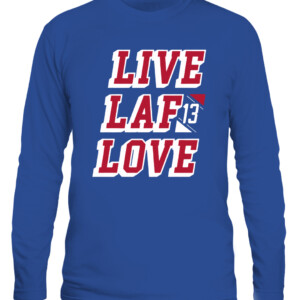 LIVE LAF LOVE SHIRT ALEXIS LAFRENIERE New York Rangers CALS royal front.jpg