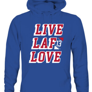 LIVE LAF LOVE SHIRT ALEXIS LAFRENIERE New York Rangers CAUH royal front.jpg