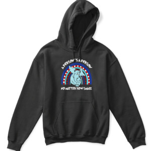 Rainbow Elephant A Person Is A Person No Matter How Small T Shirt APKH black front.jpg