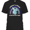 Rainbow Elephant A Person Is A Person No Matter How Small T Shirt CABT black front.jpg