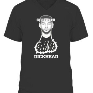 Ben Simmons Certified Dickhead Shirt Philadelphia 76ers CAVN black front.jpg
