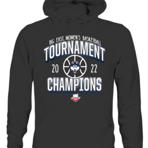 UConn Huskies 2022 Big East Women's Basketball Conference Tournament Champions Shirt UConn Women's Basketball, 2022 Big East Tournament Champions, Connecticut Huskies CAUH black front.jpg