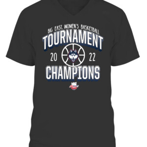 UConn Huskies 2022 Big East Women's Basketball Conference Tournament Champions Shirt UConn Women's Basketball, 2022 Big East Tournament Champions, Connecticut Huskies CAVN black front.jpg