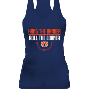 HANG THE BANNER, ROLL THE CORNER SHIRT Auburn Tigers CAWT navy front.jpg
