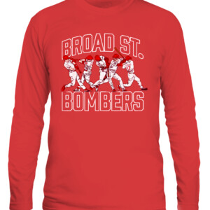 BROAD ST. BOMBERS SHIRT Kyle Schwarber, J. T. Realmuto, Bryce Harper, Nick Castellanos, Rhys Hoskins, Philadelphia Phillies