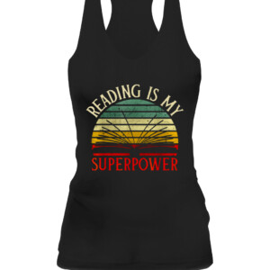 Vintage Reading Bookworm Shirt Reading is My Superpower T Shirt