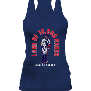 LAND OF 10,000 RAKES SHIRT Carlos Correa, Minnesota Twins CAWT navy front.jpg