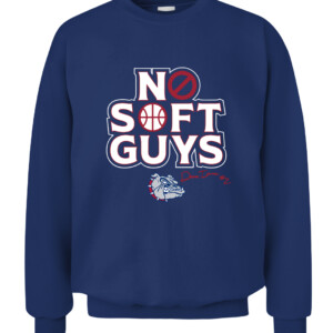 DREW TIMME NO SOFT GUYS SHIRT Gonzaga Bulldogs CACS navy front.jpg