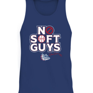 DREW TIMME NO SOFT GUYS SHIRT Gonzaga Bulldogs CATT navy front.jpg