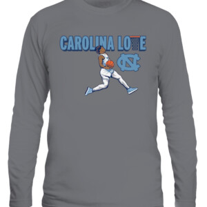 CALEB LOVE CAROLINA LOVE SHIRT North Carolina Tar Heels CALS graphite heather front.jpg