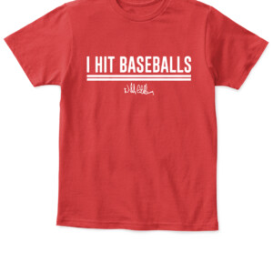 I HIT BASEBALLS SHIRT Nick Castellanos, Philadelphia Phillies APKT red front.jpg