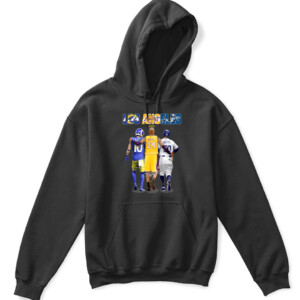 Los Angeles Sports Teams Signatures Shirt Cooper Kupp, Kobe Bryant And Mookie Betts, Los Angeles Lakers, Rams, Dodgers APKH black front 1.jpg