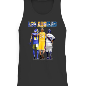 Los Angeles Sports Teams Signatures Shirt Cooper Kupp, Kobe Bryant And Mookie Betts, Los Angeles Lakers, Rams, Dodgers CATT black front 1.jpg