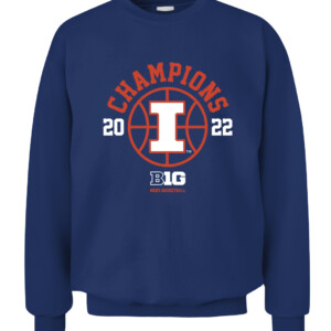 B1G CHAMPS SHIRT ILLINOIS BASKETBALL, Illinois Fighting Illini CACS navy front.jpg