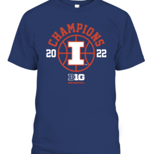B1G CHAMPS SHIRT ILLINOIS BASKETBALL, Illinois Fighting Illini CAPT navy front.jpg