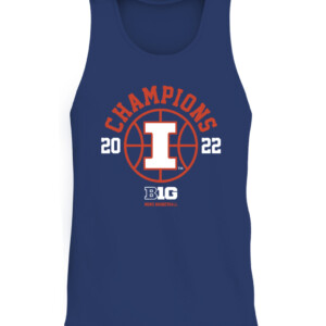 B1G CHAMPS SHIRT ILLINOIS BASKETBALL, Illinois Fighting Illini CATT navy front.jpg