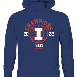 B1G CHAMPS SHIRT ILLINOIS BASKETBALL, Illinois Fighting Illini