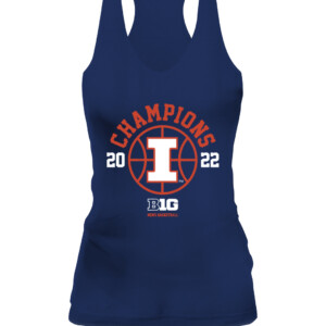 B1G CHAMPS SHIRT ILLINOIS BASKETBALL, Illinois Fighting Illini CAWT navy front.jpg