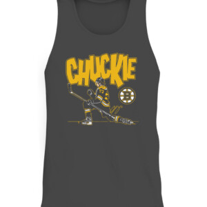 Chuckie Shirt Charlie McAvoy, Boston Bruins CATT charcoal black triblend front.jpg