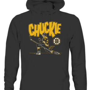 Chuckie Shirt Charlie McAvoy, Boston Bruins CAUH black front.jpg