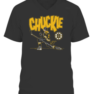 Chuckie Shirt Charlie McAvoy, Boston Bruins CAVN black front.jpg