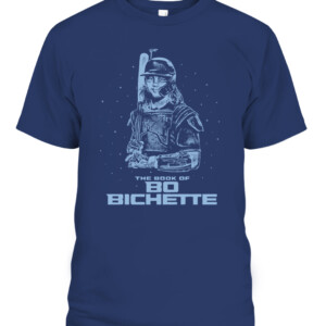Jays The Book Of BB Shirt Bo Bichette, Toronto Blue Jays CAPT navy front.jpg