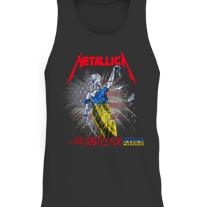 Metallica Ukraine Shirt Metallica And Justice For Ukraina, Metallica And Justice For All CATT black front.jpg