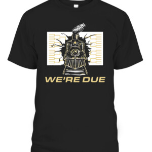 WE'RE DUE SHIRT Purdue Boilermakers CABT black front.jpg