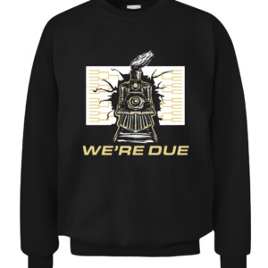 WE'RE DUE SHIRT Purdue Boilermakers CACS black front.jpg