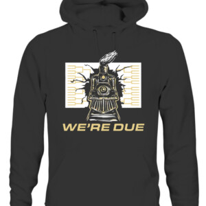 WE'RE DUE SHIRT Purdue Boilermakers CAUH black front.jpg